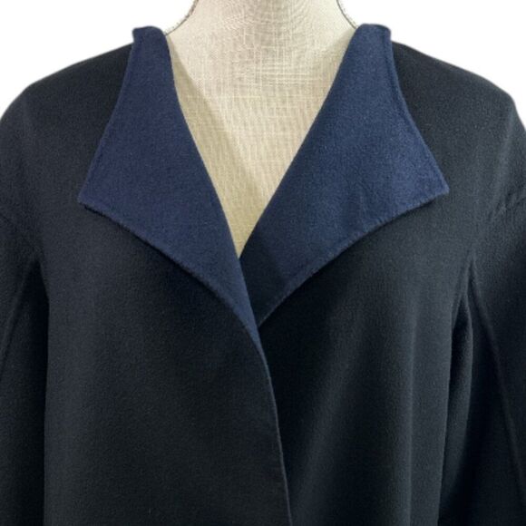 Jil Sander Cashmere Coat Jacket Reversible Italy Minimalist Quiet Luxury Sz 36 - Picture 8 of 16